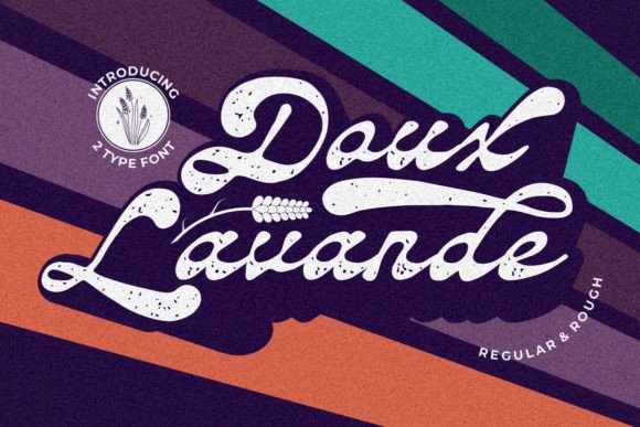 Daux Lavande: A Groovy Vintage Font for Modern Design