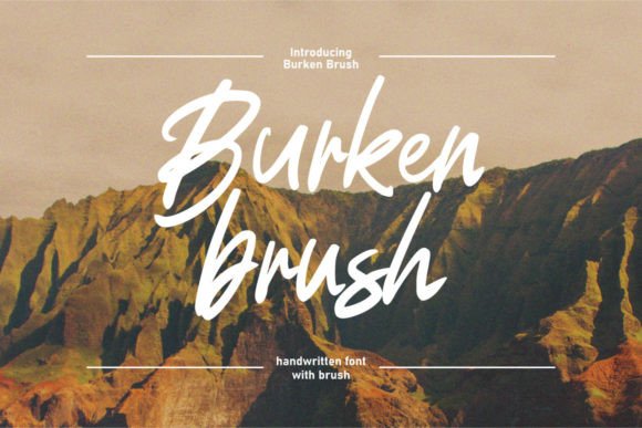 Elevate Your Visual Identity with Burken Brush Typography