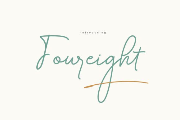 Foureight: Elevate Your Design with Elegant Script Typography