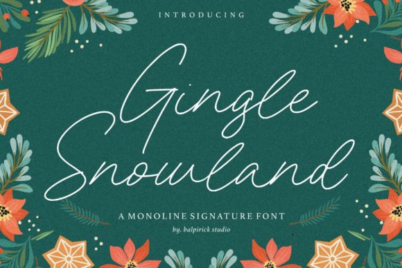 Gingle Snowland: Elevate Your Design with Elegant Script Typography