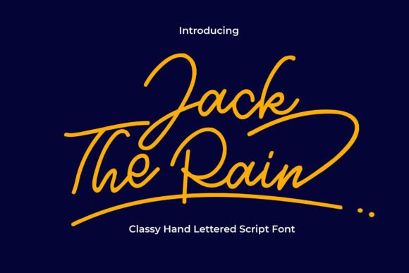 Jack the Rain: Elevate Your Design with Elegant Script Typography