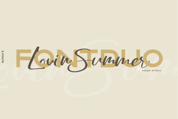Lovin Summer: A Sophisticated Font Duo for Modern Design