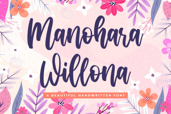 Manohara Willona: The Sweet Script Font for Joyful Designs