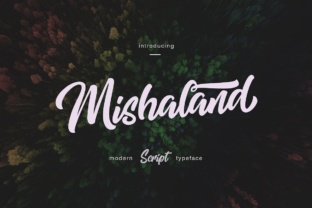 Mishaland: A Bold Script for Modern Design Impact