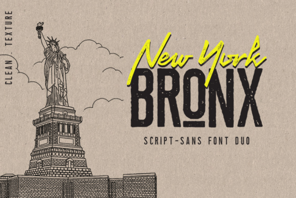 Newyork Bronx Duo: A Typographic Harmony for Modern Design