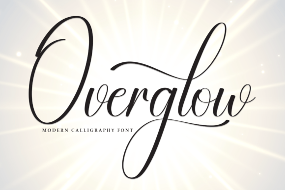 Overglow: Elevate Your Designs with Modern Script Elegance
