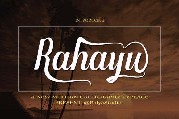 Rahayu: A Script Font for Timeless Elegance