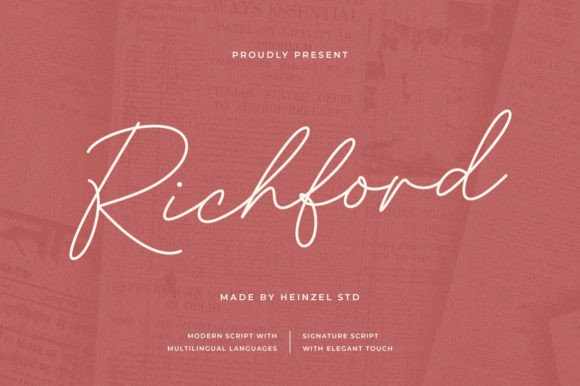Richford: Elevating Design with Elegant Script Typography