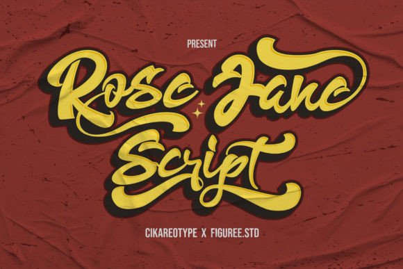 Rose Jane: Elevate Designs with Vintage Script Elegance