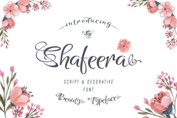Shafeera Script Font: Elevating Modern Design Projects