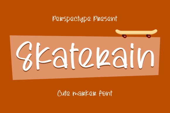 Skaterain: The Cute Marker Font for Modern Design